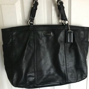 Leather Coach tote